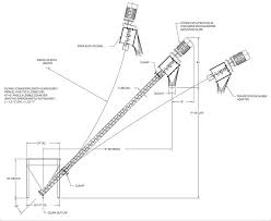 Flexible Screw Conveyor Main Dimensions Diagram
